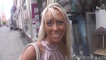 Hot German Blonde Amateur Sex In A Public Toilet POV