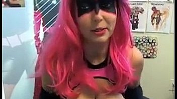 Busty Slut Doing Some Hero Cosplay