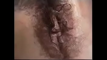 Wet hairy vagina