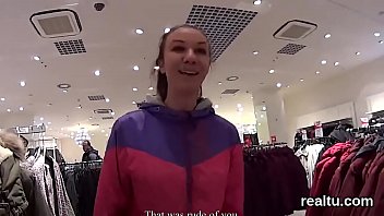 Adorable czech teenie was seduced in the mall and penetrated in pov