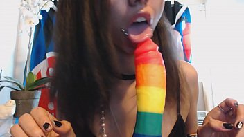 POV Blowing my Colorful BBC Toy