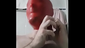 b&period; latex balloon red wank