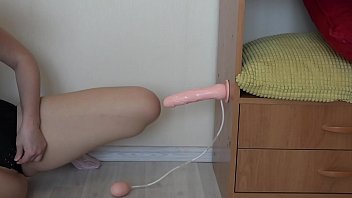 Rubber dick fucks a pussy doggy style and lowers the cream for a mouth-watering ass&period;