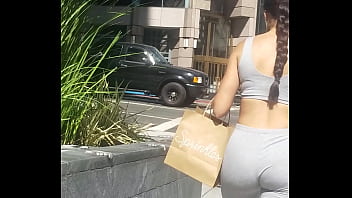 Yam cam yoga pants street voyeur