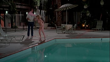 Beverly D&apos;Angelo naked at the pool with Chevy Chase