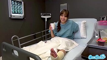 Hot Babe Lexi Luna Masturbates to pass the time while in the hospital&period;