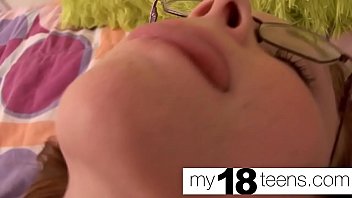 MY18TEENS &ndash; Russian Teen Pussy Fucking Glass Dildo