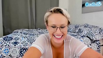 Angel Wicky Big Tits Blonde masturbates on cam