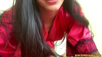 Hot desi mom fucks and pisses on young guy&apos;s big cock