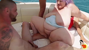 Chubby woman gets fucked hardcore on a boat