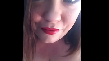 Chubby Girl Talking Filth While Blowing Kisses Wearing Lippy