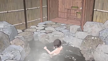 Toyota Nono I took a bath in a hot spring without a towel and my boobs fell out&period;【onsen】