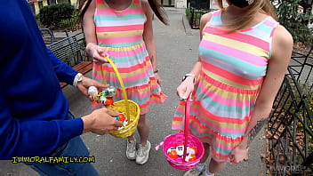 Pink Easter Bunny Makes Alexa Flexy Orgasm While Kate Quinn Watches