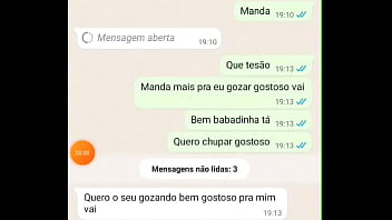 Me mandou no zap gozando  1