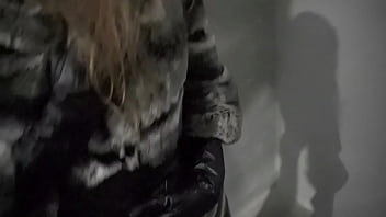 Redhead slut was fucked hard in fur coat&comma; leather boots and leather gloves TRAILER