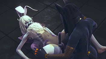 Yaoi Femboy Furry - Anubis the Dogboy &amp; Mew the catboy BDSM with bunnyboy