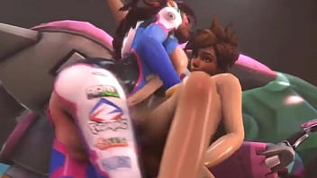 3D Cartoon&colon; Overwatch Traycer Dva Futa Fuck Uncensored Hentai