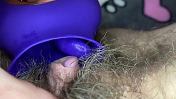 Vibrator pov amateur masturbation with huge clit and hairy bush wet pussy