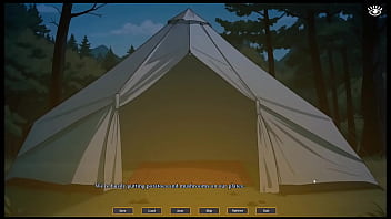 Tomboy Sex in forest &lbrack; HENTAI Game &rsqb; Ep&period;2 hot footjob in the tent &excl;