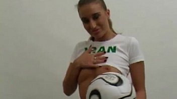 Beautiful Iranian soccer girl in panties