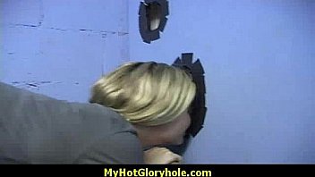 Horny Lady Enjoys Gloryhole Cocksucking Interracial 3