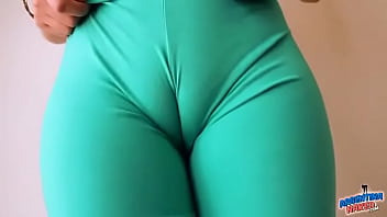 Huge Natural Boobs Blonde And Perfect Cameltoe In Yoga Pants&excl;