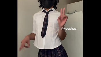 Cosplay Femboy&comma; Daddy&comma; do you like it&quest;